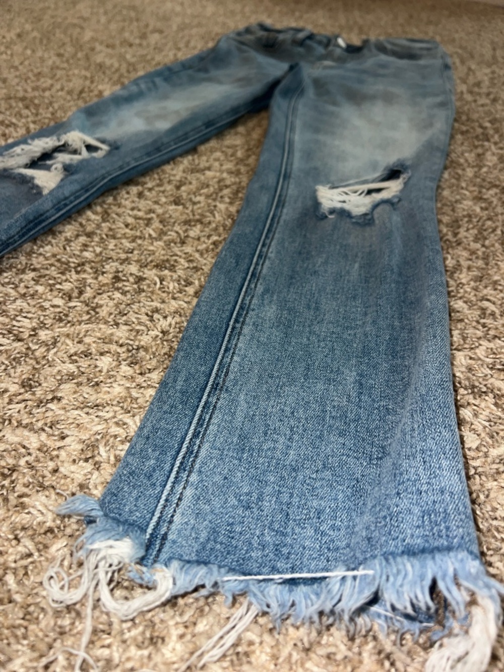 VERVET HAMPTON HIGH RISE CROP STRAIGHT LEG JEANS MEDIUM BLUE WASH Sz 0/24 - Picture 9 of 15
